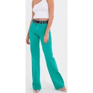 BDG UO High Waisted Flare Jean Emerald